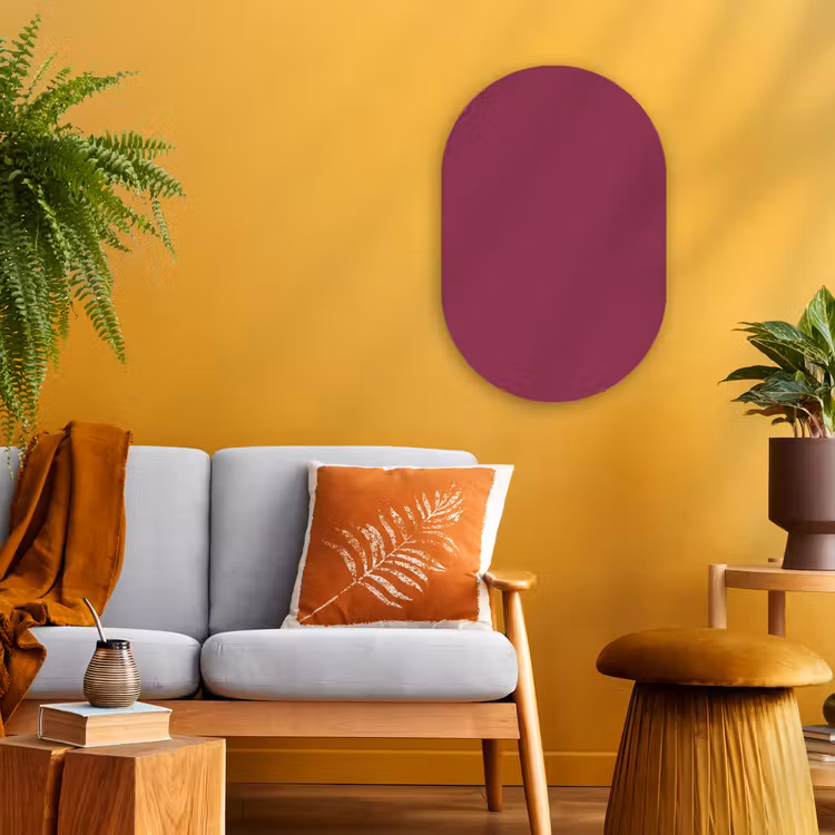 Forexbild Oval - Deep – Himbeere – Rot — 2