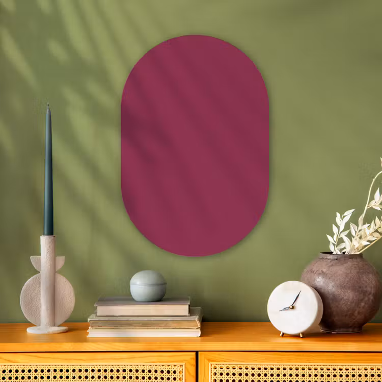 Forexbild Oval - Deep – Himbeere – Rot — 3