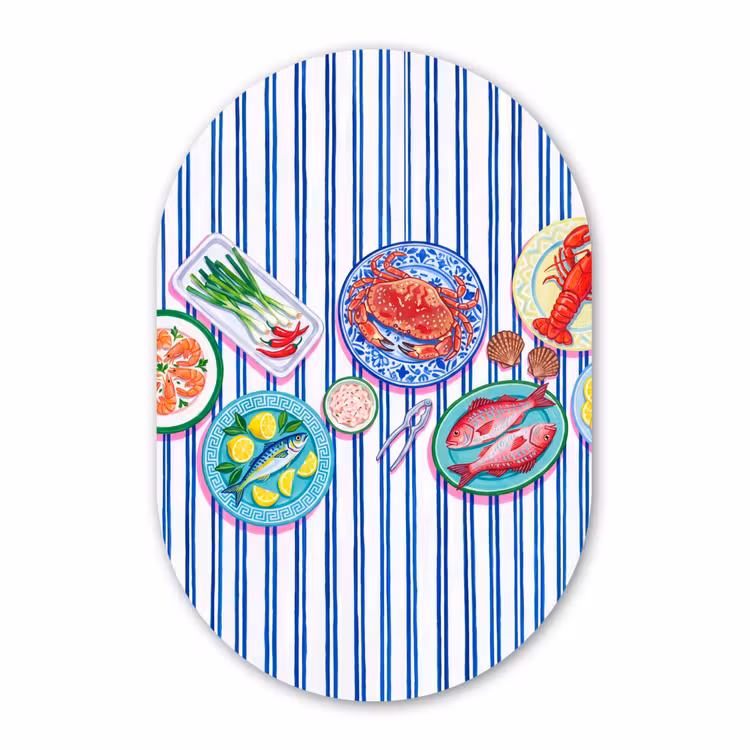 Forexbild Oval - Meeresfrüchte – Essen – Bunt — 1