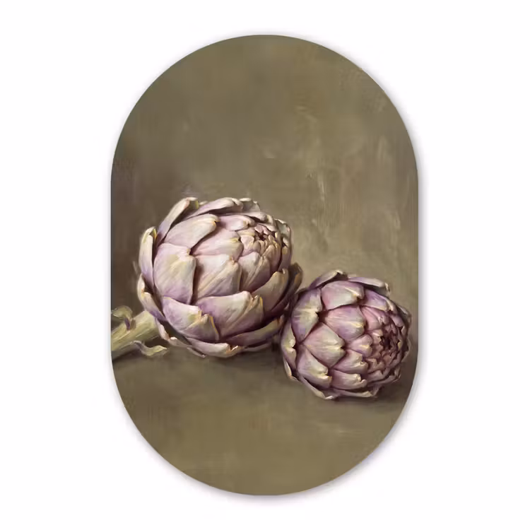 Forexbild Oval - Gemüse – Stillleben – Gemälde — 1