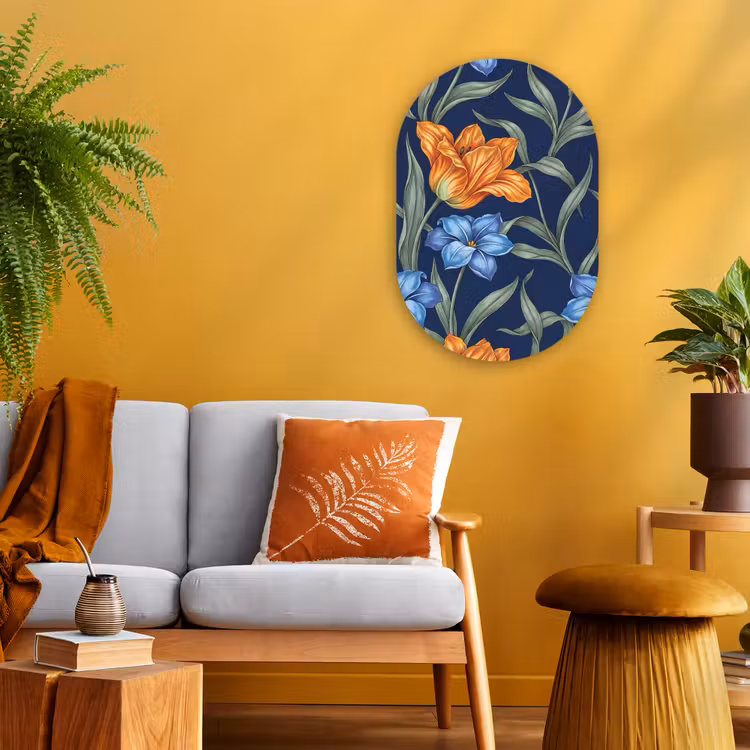 Forexbild Oval - Blumen – Botanik – Muster — 2