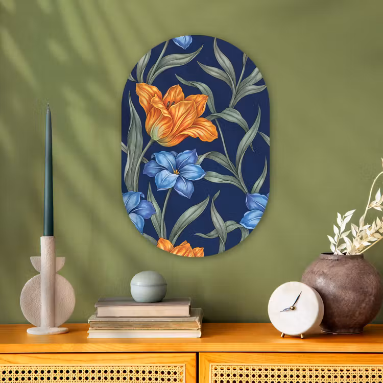 Forexbild Oval - Blumen – Botanik – Muster — 3
