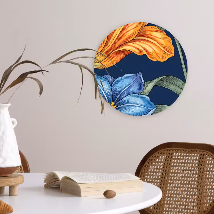 Forexbild Rund - Blumen – Botanik – Muster — 4