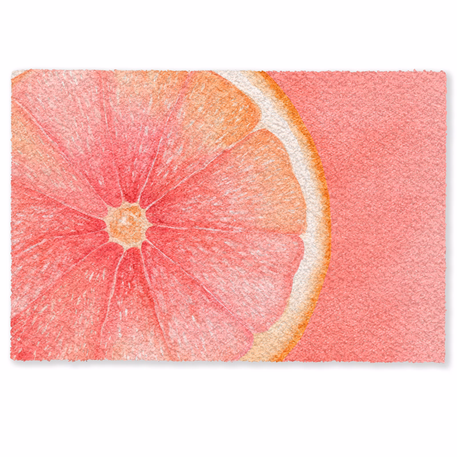 Fußmatte - Grapefruit - Rosa - Lebendig — 1