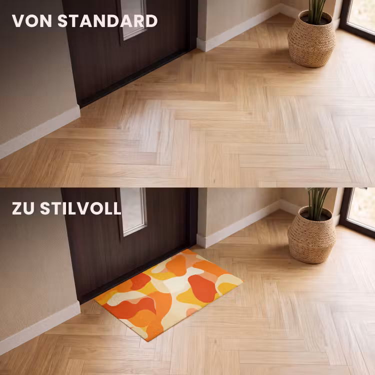 Fußmatte - Abstrakt - Formen - Orange — 3
