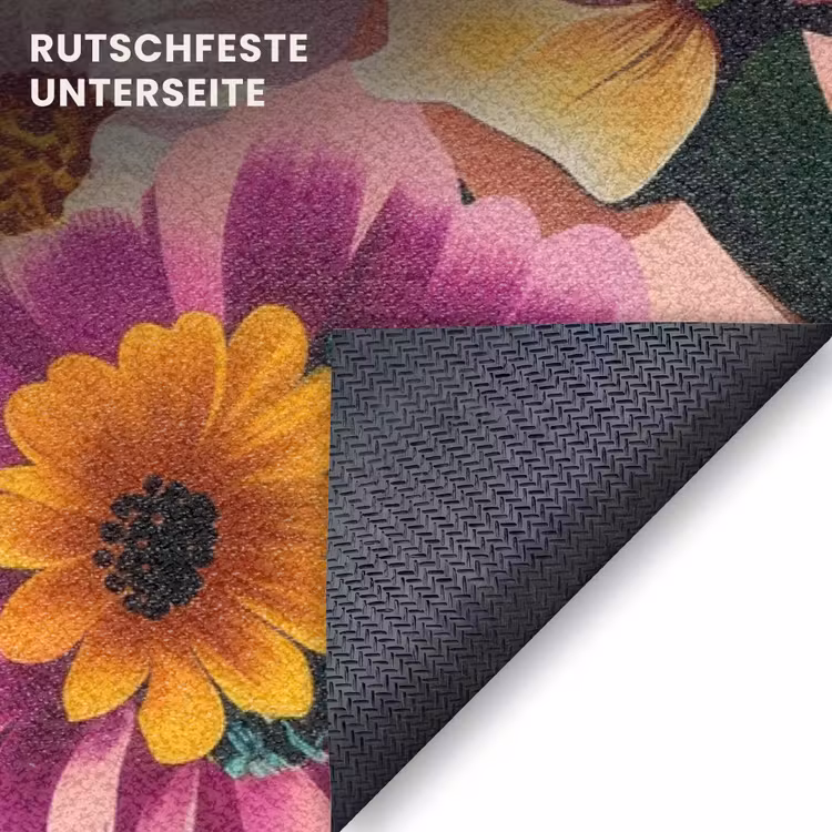 Fußmatte - Blumen - Bunt - Rosa — 6