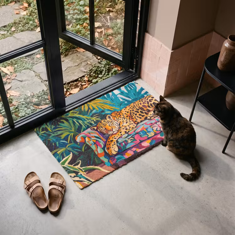 Fußmatte - Leopard - Bunt - Tropisch — 2