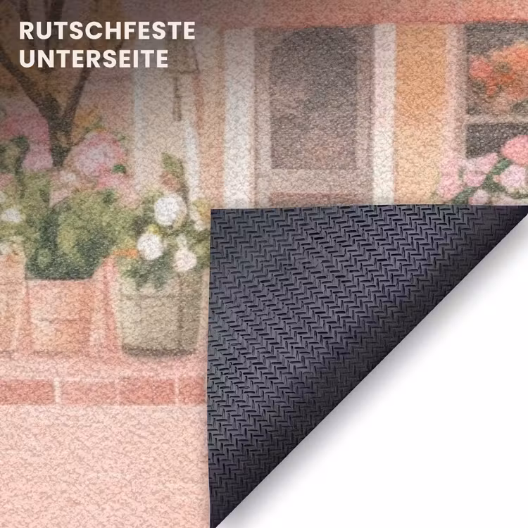 Fußmatte - Blumen - Häuser - Dorf — 6