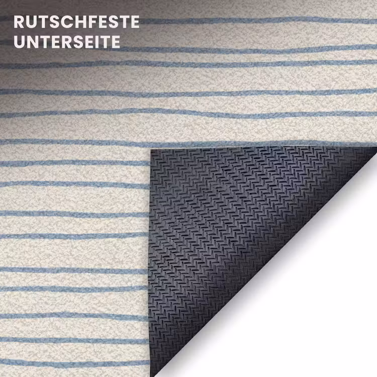 Fußmatte - Blau - Gestreift - Beige — 6