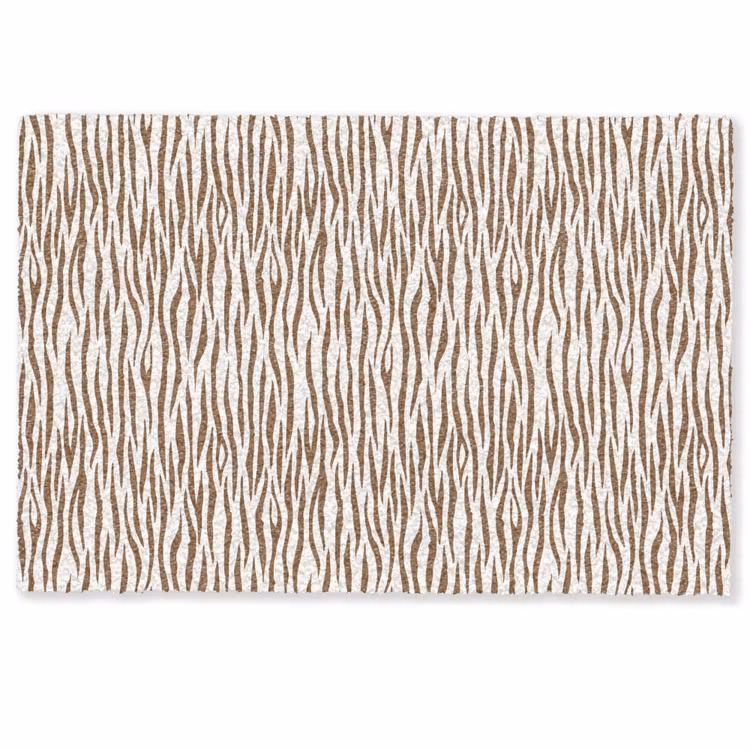 Fußmatte - Braun - Muster - Zebra — 1