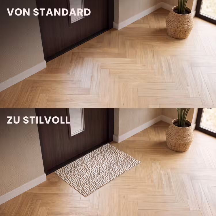 Fußmatte - Braun - Muster - Zebra — 3