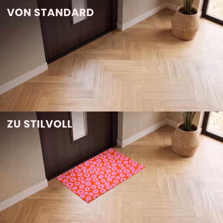 Fußmatte - Kugeln - Rosa - Rot — 3