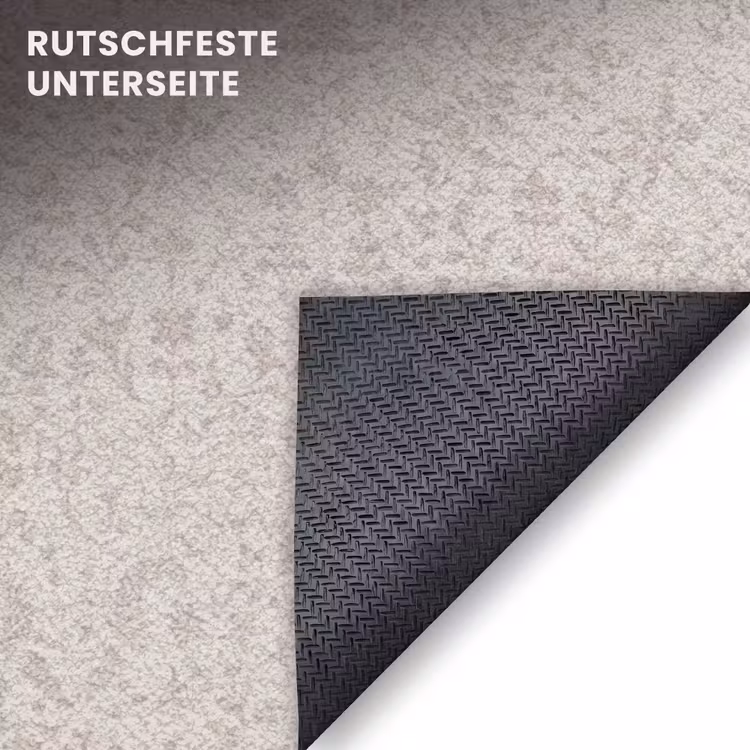Fußmatte - Blumen - Blätter - Hell - Taupe — 6