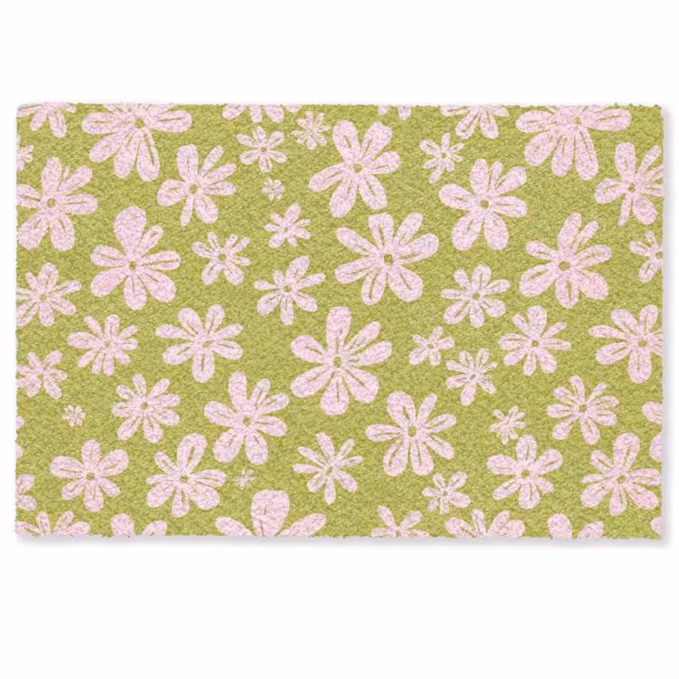Fußmatte - Blumen - Rosa - Gemustert — 1