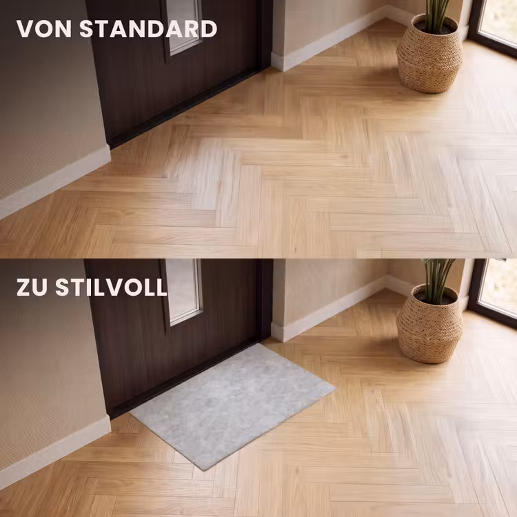 Fußmatte - Grau - Marmor - Matt — 3