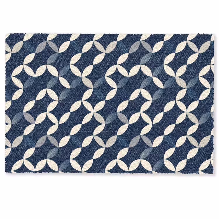 Fußmatte - Abstrakt - Muster - Blau — 1