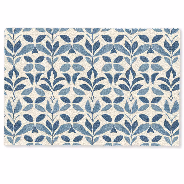 Fußmatte - Flora - Modern - Blau — 1