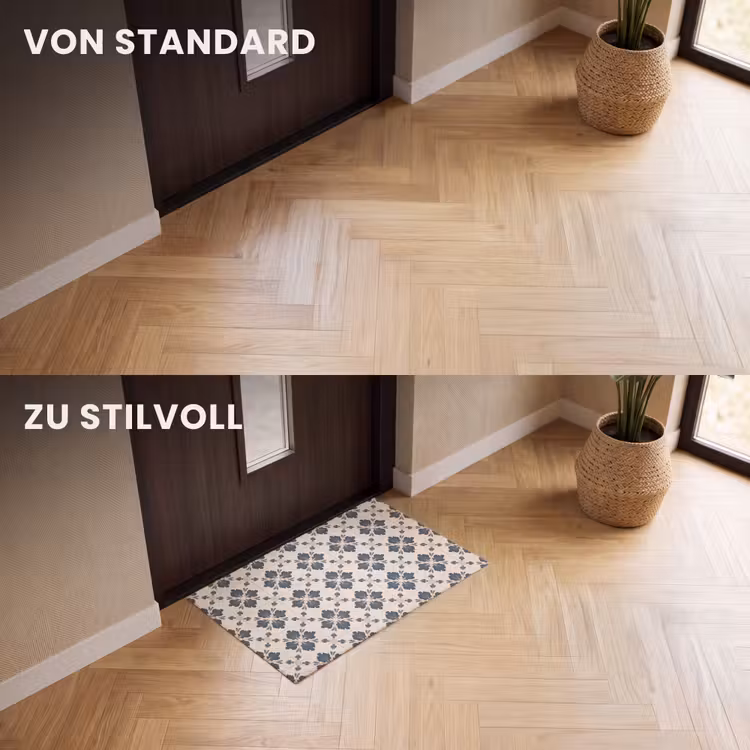 Fußmatte - Blattform - Klassisch - Farbenfroh — 3