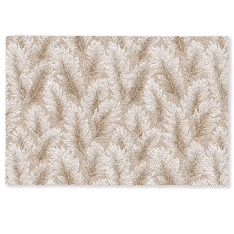 Fußmatte - Botanisch - Muster - Beige — 1