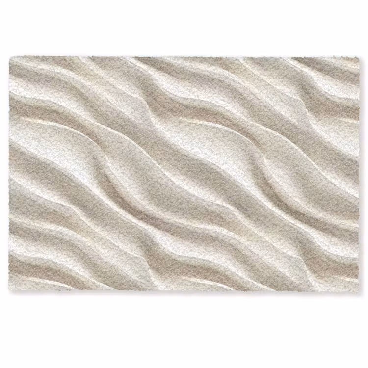 Fußmatte - Diagonal - Wellen - Creme — 1