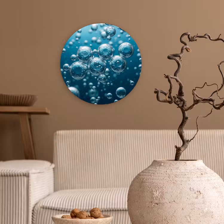 Forexbild Rund - Luftblasen - Dynamisch - Blau — 2
