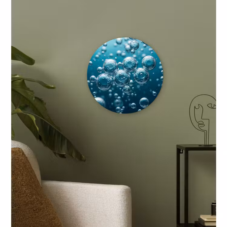 Forexbild Rund - Luftblasen - Dynamisch - Blau — 3