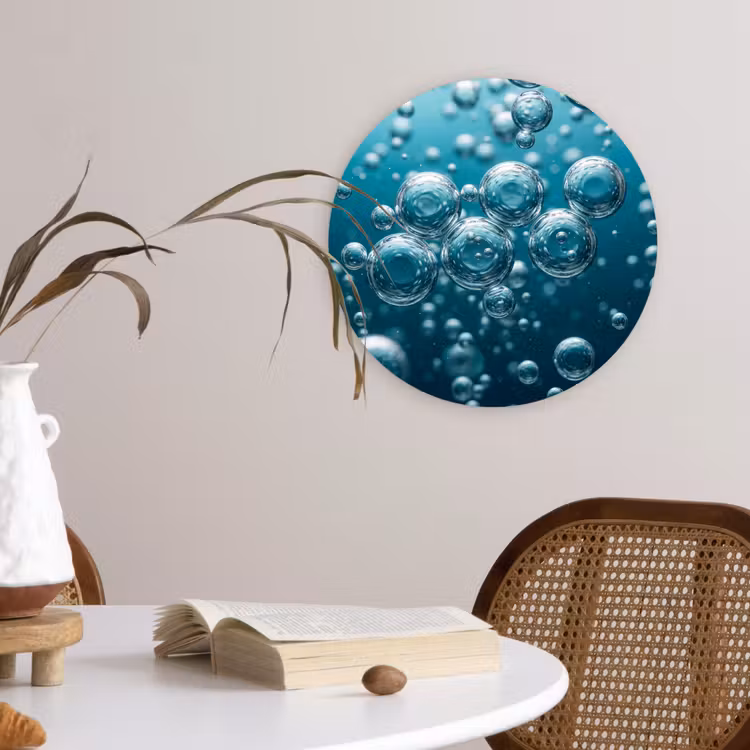 Forexbild Rund - Luftblasen - Dynamisch - Blau — 4