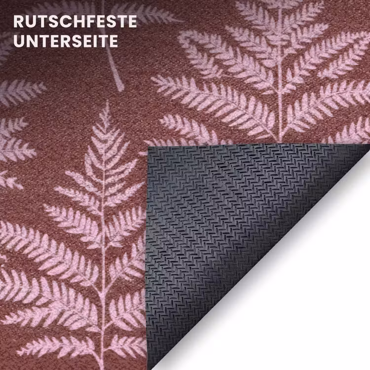 Fußmatte - Blatt - Muster - Lila — 6