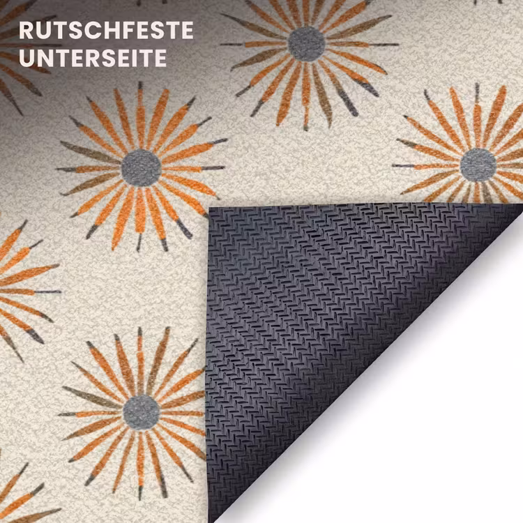 Fußmatte - Gänseblümchen - Muster - Orange — 6