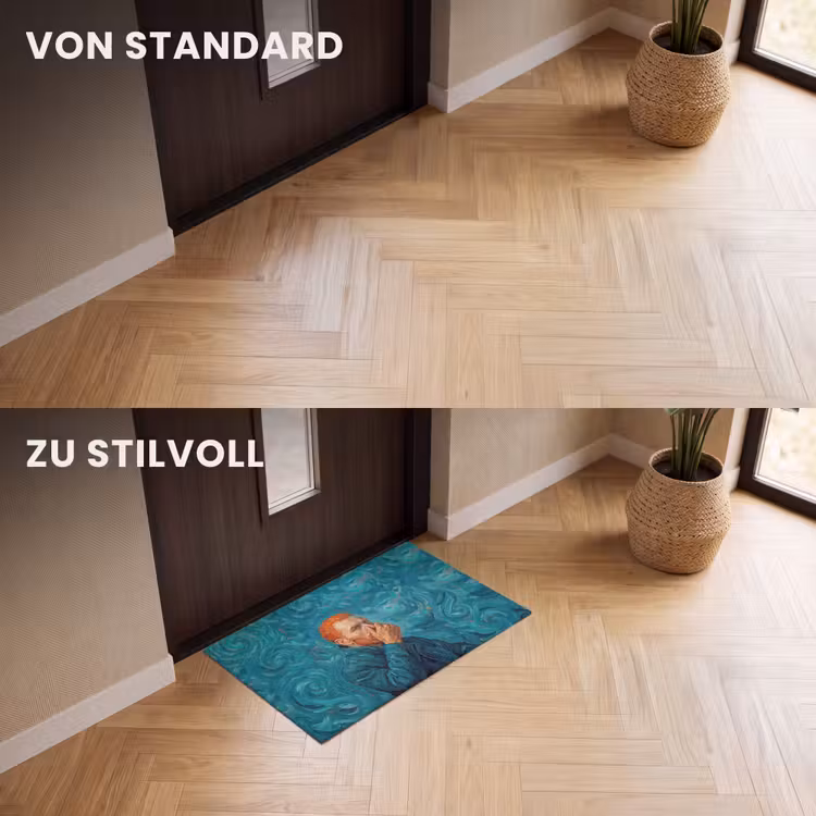 Fußmatte - Hochformat - Klassisch - Blau — 3