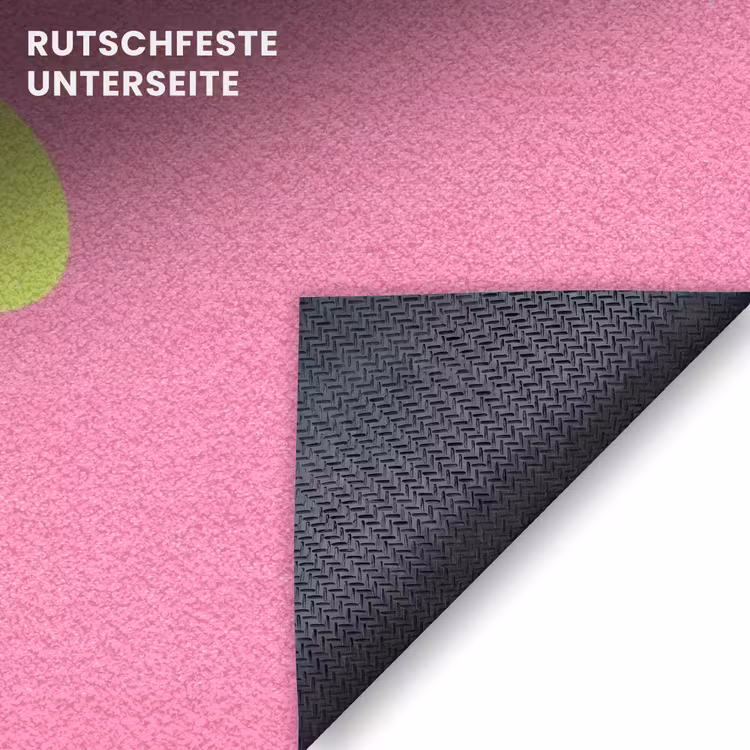 Fußmatte - Bonjour - Rosa - Hellgrün — 6