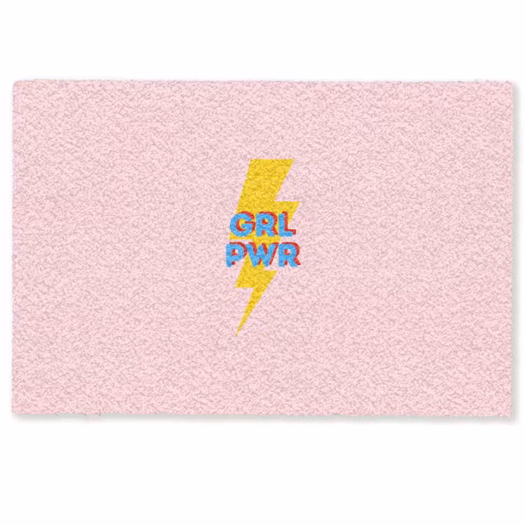 Fußmatte - Grl pwr - Blitz - Rosa — 1