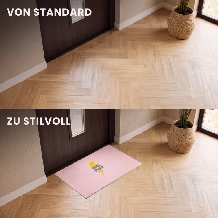 Fußmatte - Grl pwr - Blitz - Rosa — 3