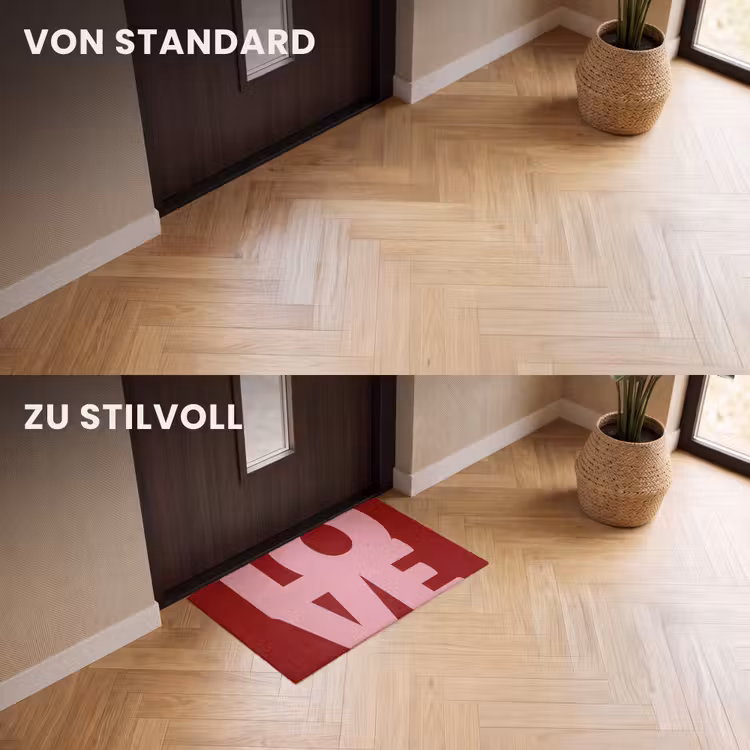 Fußmatte - Liebe - Rot - Blockbuchstaben — 3