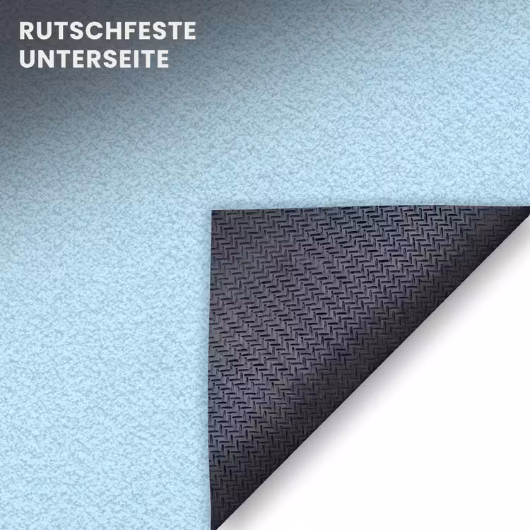 Fußmatte - Blau - Orange - Text — 6