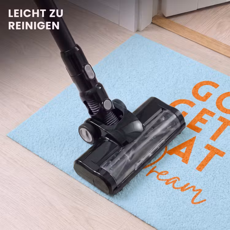 Fußmatte - Blau - Orange - Text — 9