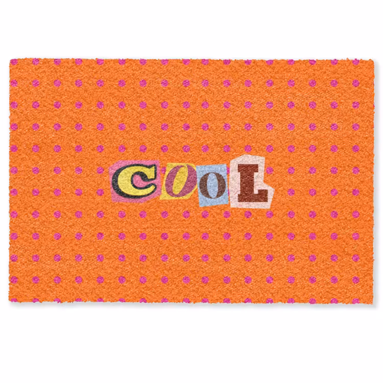 Fußmatte - Cool - Punkte - Orange — 1