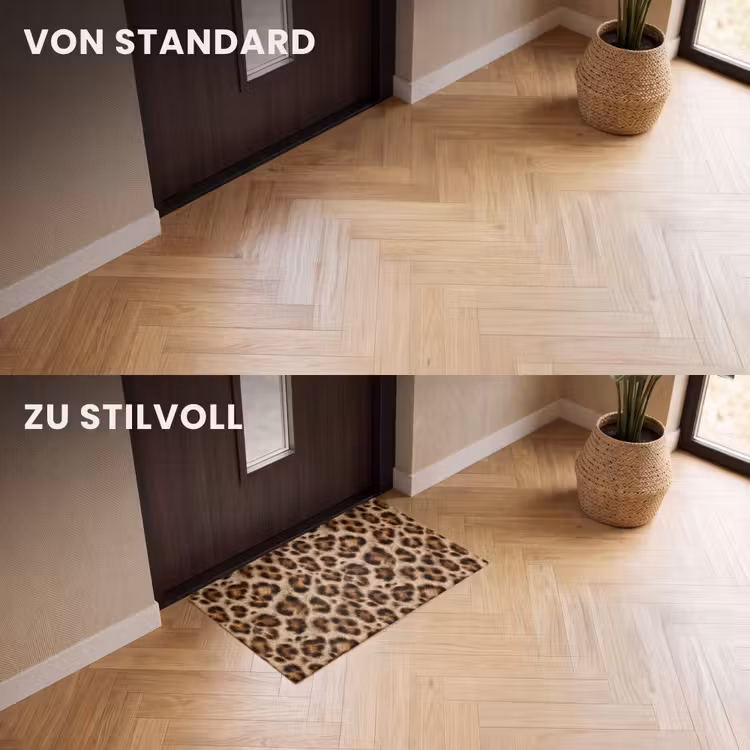 Fußmatte - Leopard – Braun – Fell — 3