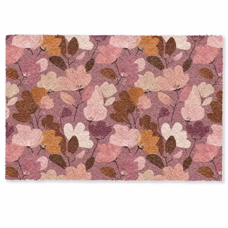 Fußmatte - Blume - Muster - Rosa — 1