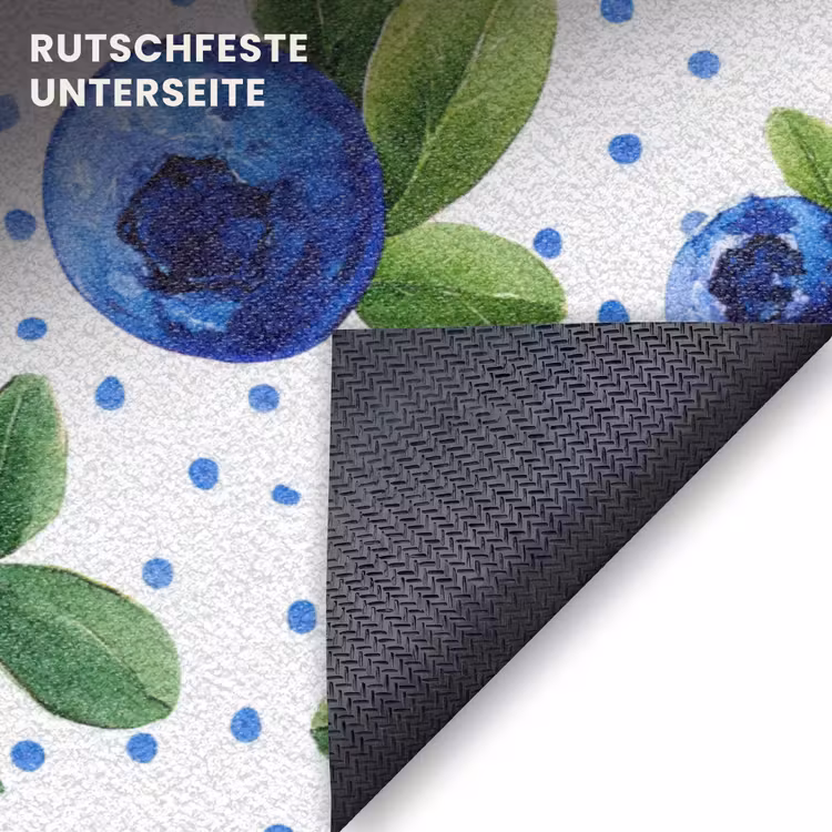 Fußmatte - Beeren - Muster - Blau — 6