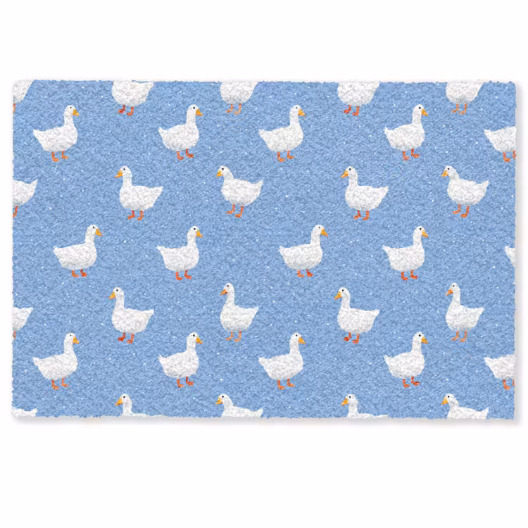 Fußmatte - Gänse - Elegant - Blau — 1