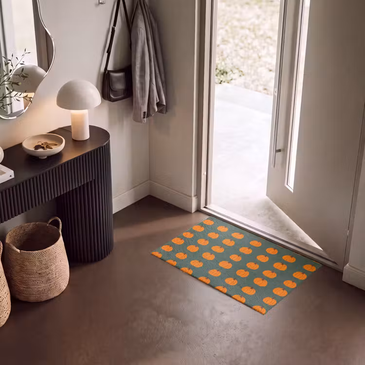 Fußmatte - Kürbis - Muster - Orange — 8
