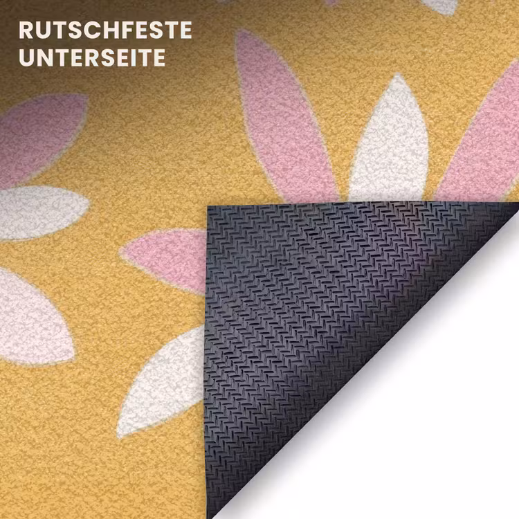 Fußmatte - Blumen - Modern - Gelb — 6