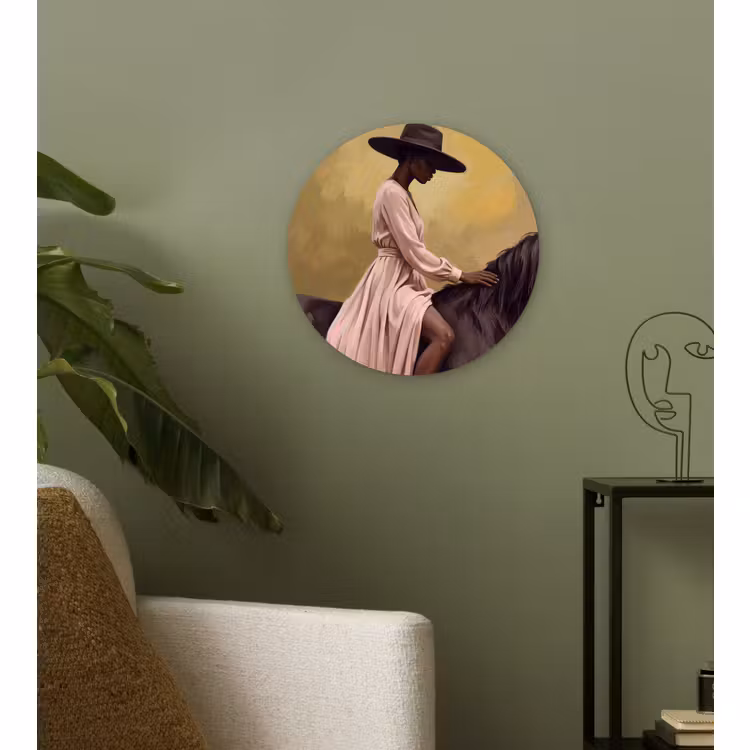 Forexbild Rund - Pferd - Klassisch - Ocker — 3