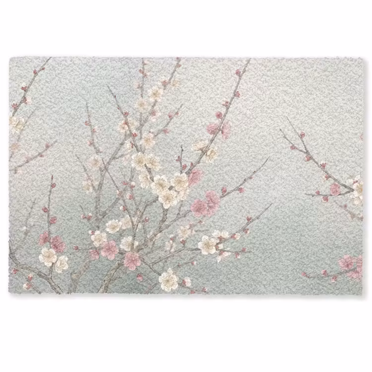 Fußmatte - Kirsche - Blüte - Grün — 1