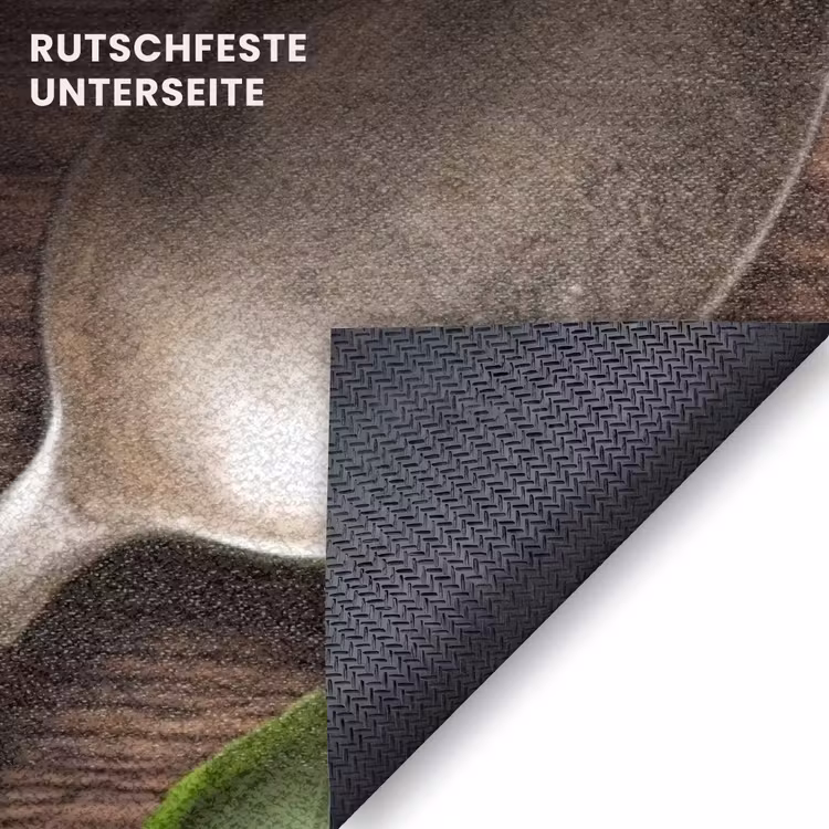 Fußmatte - Essen – Suppe – Basilikum – Rustikal – Rot — 6