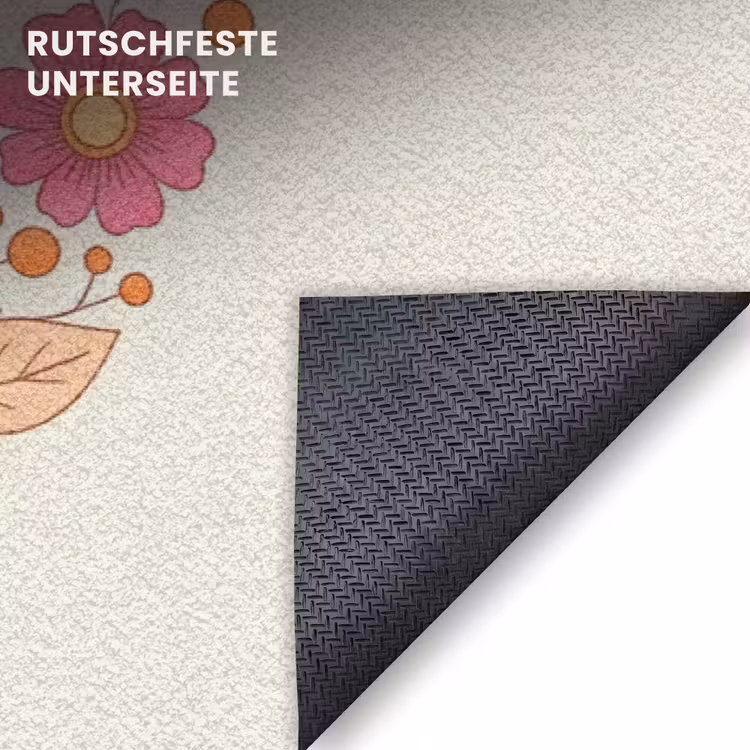 Fußmatte - Blumen – Mandala – Muster – Bunt — 6