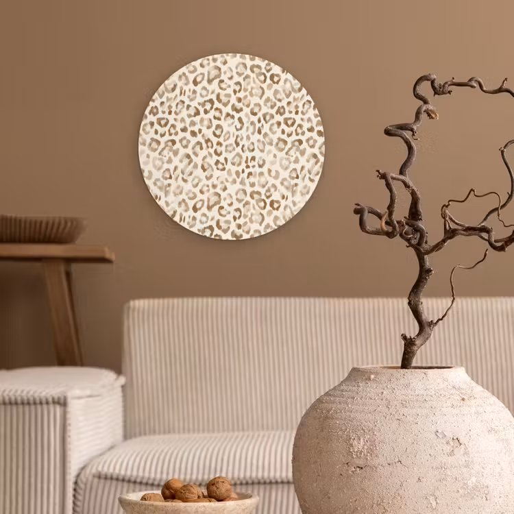 Forexbild Rund - Leopard - Klassisch - Beige — 2