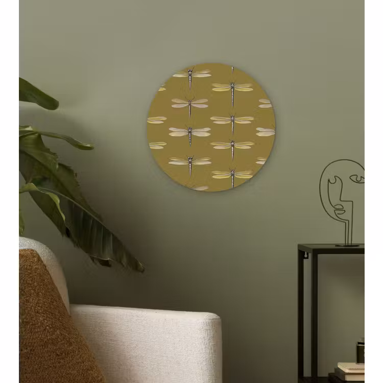 Forexbild Rund - Libellen - Muster - Grün — 3