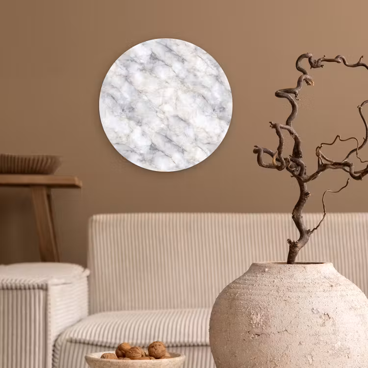 Forexbild Rund - Grau - Marmor - Detailliert — 2